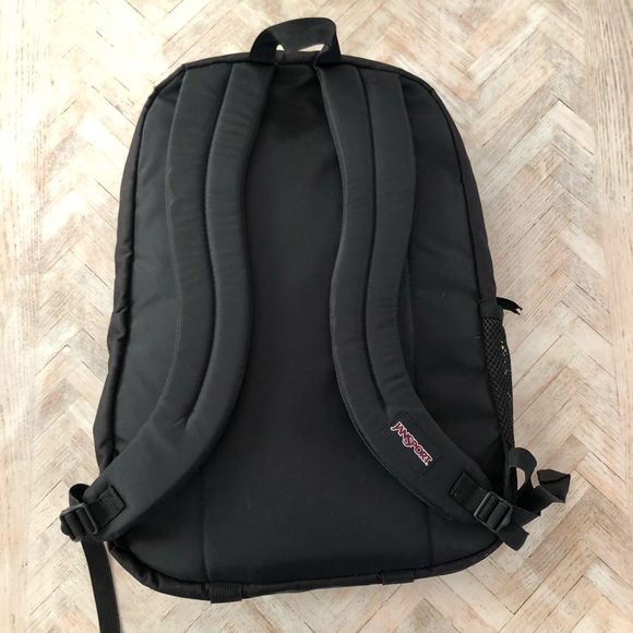 Jansport Black Velvet Flower Student Backpack - Picture 4 of 8